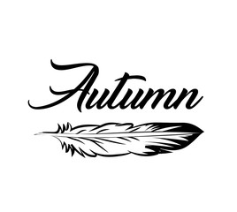 Lettering poster for autumn sale fest.