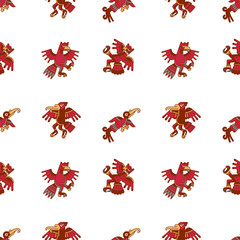 Aztec seamless pattern for chocolate package design.