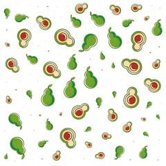 fresh avocados vegetables pattern