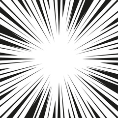 Fototapeta premium Comic book flash. Magna design. Superhero cartoon design element. Vector illustration.