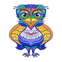 Fototapeta premium owl bird cartoon vector