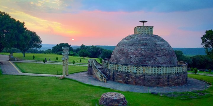 Sanchi is synonymous with Buddhist Stupas