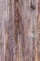 Old Wood Texture With Rusty Nail in The Top Right Corner