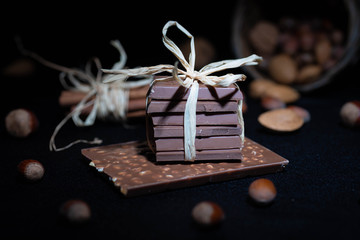 Tafelschokolade mit Nuss