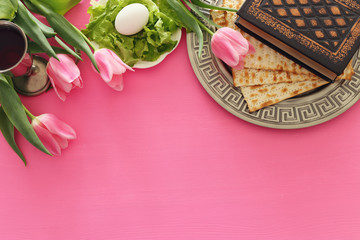 Pesah celebration concept (jewish Passover holiday).