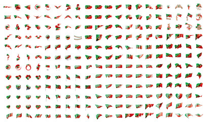 very big collection of vector flags of the Saint Kitts and Nevis