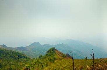 High mountain scenery in Thailand.7