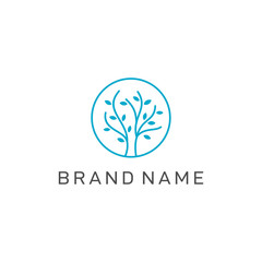 simple tree logo design