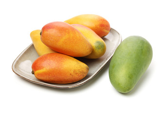 Mango on white background