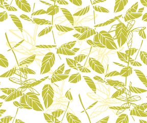 Plakat Floral seamless pattern. Hand drawn illustration. Fullsize raster atrwork.
