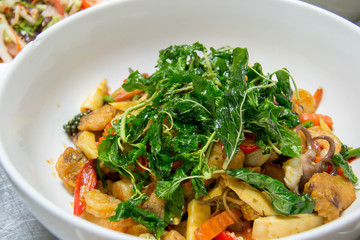  delicious Thai food in white dish