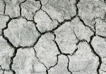 background macro cracked earth black color dry