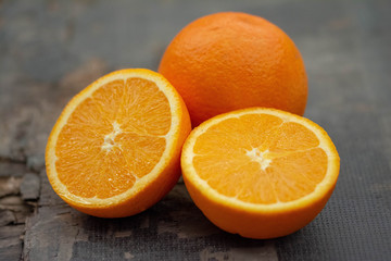 Naranja cortada