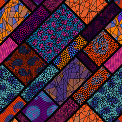 Seamless mosaic pattern