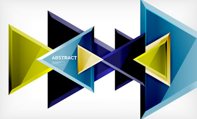 Tech futuristic geometric 3d shapes, minimal abstract background