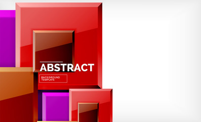 Square geometric background