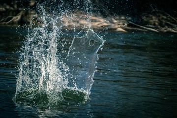 waterfall in the water