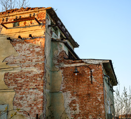 an old abandoned building transformer