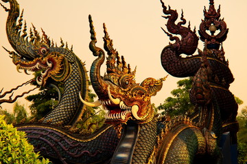 Fairytale Snake Statues