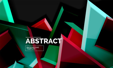 Squares and triangles geometrical background