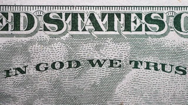 Close up footage of U.S. Dollar