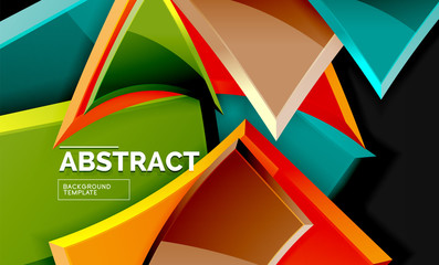 Squares and triangles geometrical background