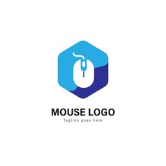 Computer logo template design. Computer logo with modern frame vector design