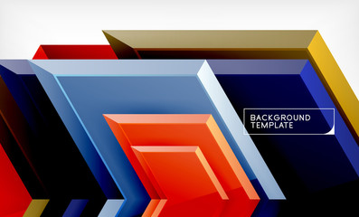 Abstract glossy techno arrows background