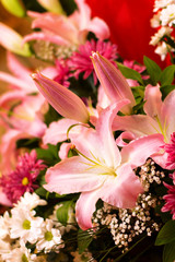 lilies, a bouquet of flowers