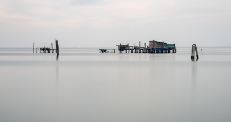 Fischerhütten in Venedig