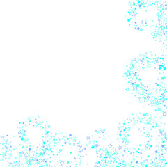 Blue, cyan, turquoise glitter stars confetti