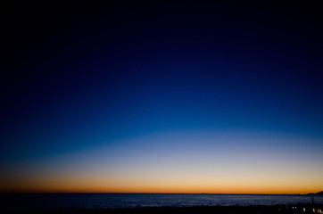 Fototapeta premium beautiful sunsets over the Tuscan sea