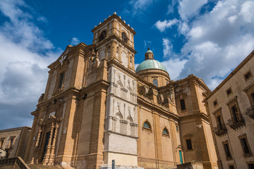 Piazza Armerina, Enna province, Sicily, southern Italy. Famous for its Roman mosaics in the Villa Romana del Casale and its architecture dating from medieval through the 18th century.