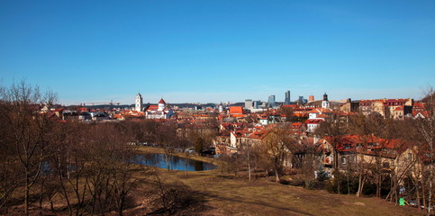 Fototapeta na wymiar Panorama of Vilnius