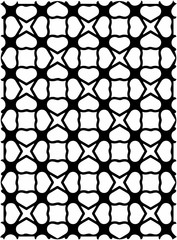 Black and white ornate geometric pattern and abstract background
