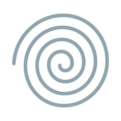 Weather forecast colorful icon. Flat tornado symbol isolated on white background. Vector illustration EPS10.