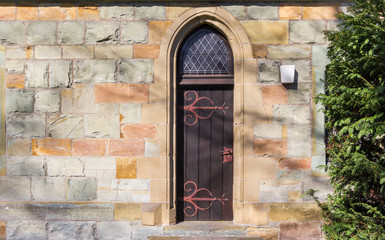 Fototapeta na wymiar Door of the Nicolai church in Lippstadt, Germany