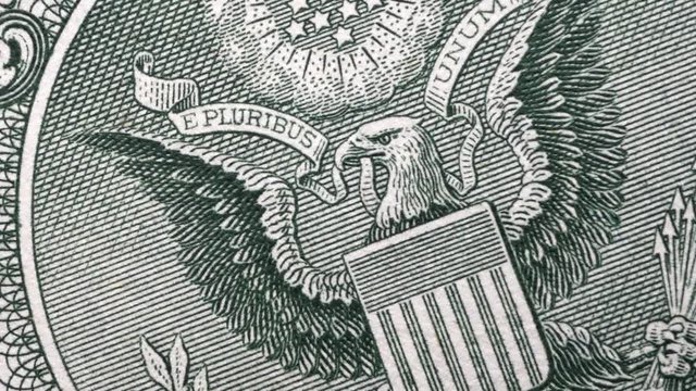 Close up footage of U.S. Dollar