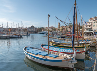 bateaux de pêche dans le Sanary sur Mer
