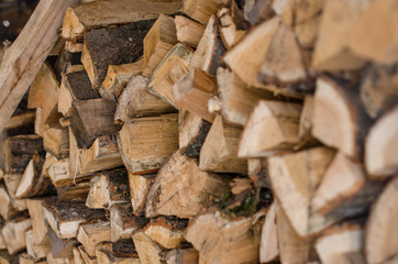 wooden logs