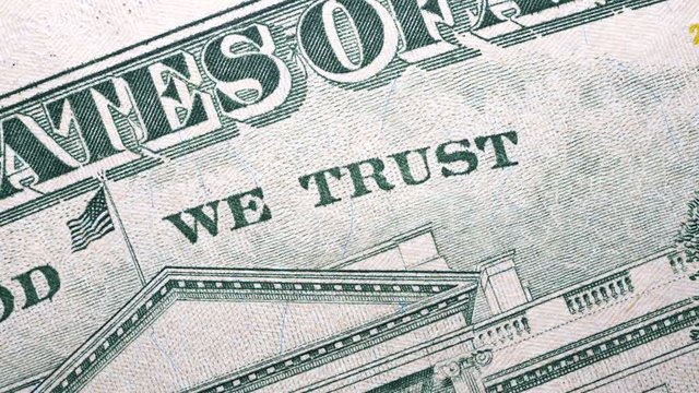 Close up footage of U.S. Dollar