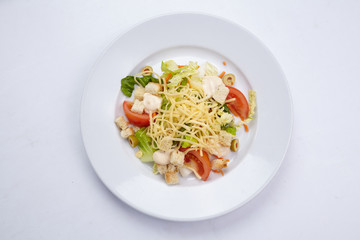 salad on the plate
