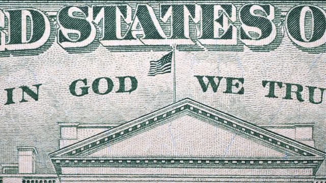 Close up footage of U.S. Dollar