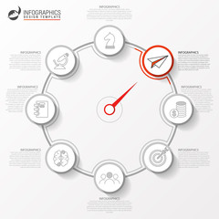 Infographic design template. Creative concept with 8 steps