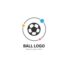 Obraz premium Soccer logo template design. Soccer logo with modern frame vector design