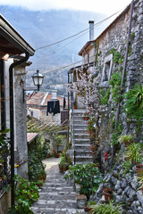 The medieval village of Sicignano degli Alburni in Italy
