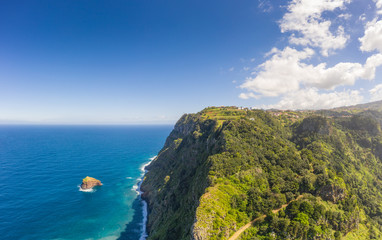 Beautiful landscape of Madeira island, Portugal. Travel background.