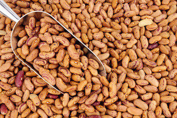 Rosecoco bean background also known as Roman beans