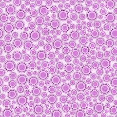 Seamless pattern. Colored geometric elements of round shape, distributed on a light background.