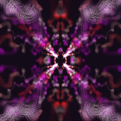 Abstract high res pattern from thin lines on black background